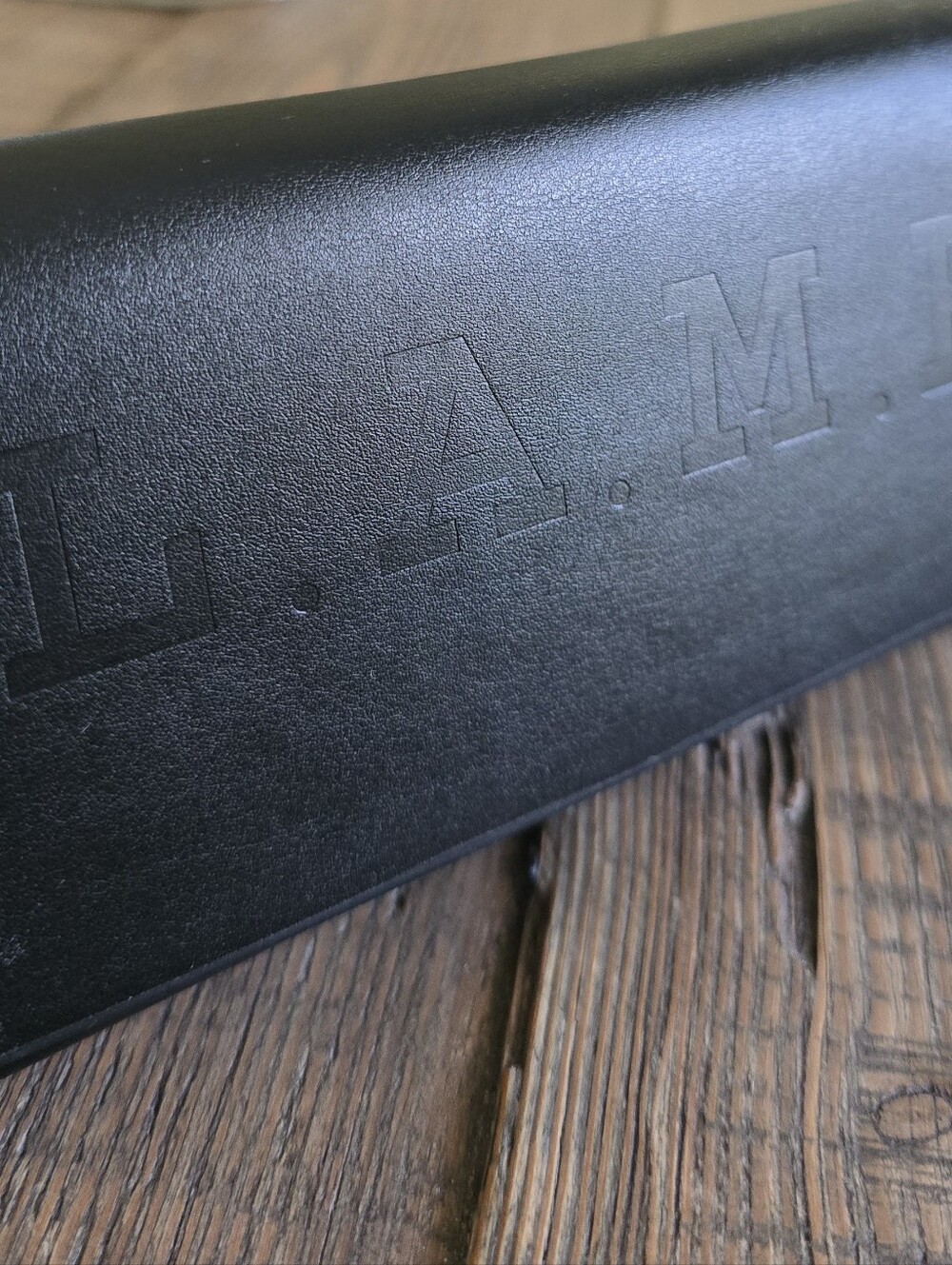 L.A.M.B. Black Embossed Eyeglass Case